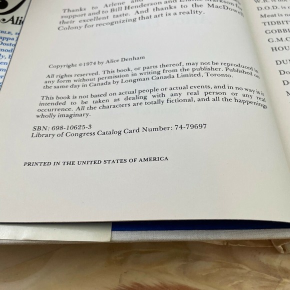 Amo. Alice Denham. 1974. 1st Edition. - Picture 4 of 8